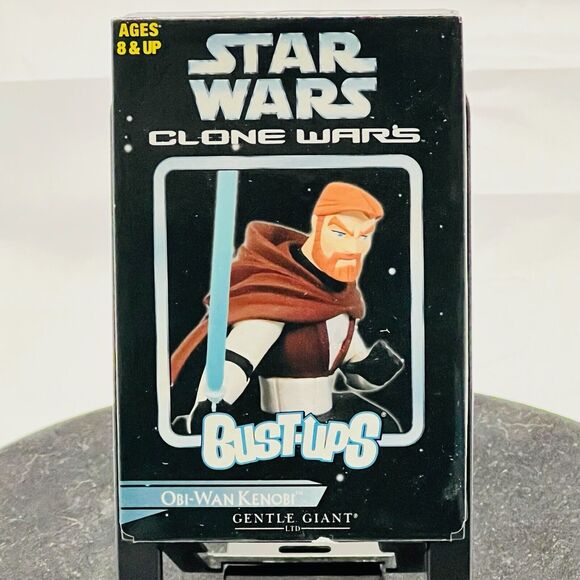 Gentle Giant Mini Bust-Ups Obi-Wan Kenobi The Clone Wars (2006) - FAST SHIPPING✅ - Picture 1 of 3